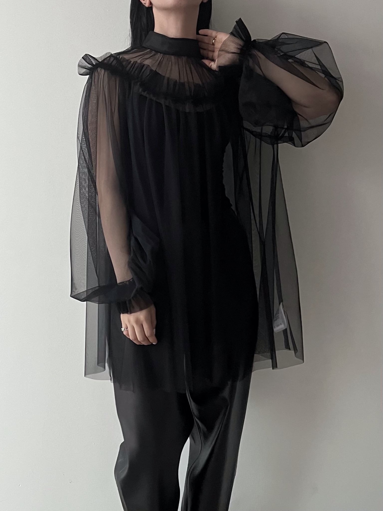 TULLE FRILLED TUNIC | 岐阜県柳ヶ瀬地区にてセレクトショップ phenom