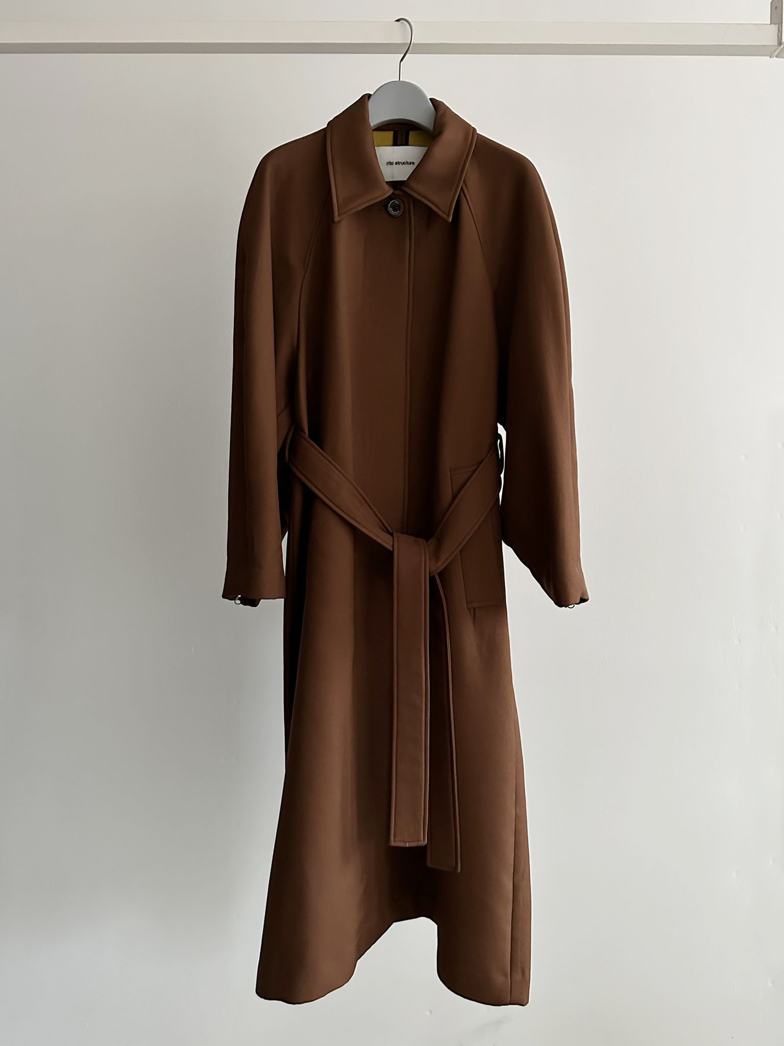 rito structure Double Face Long Coat