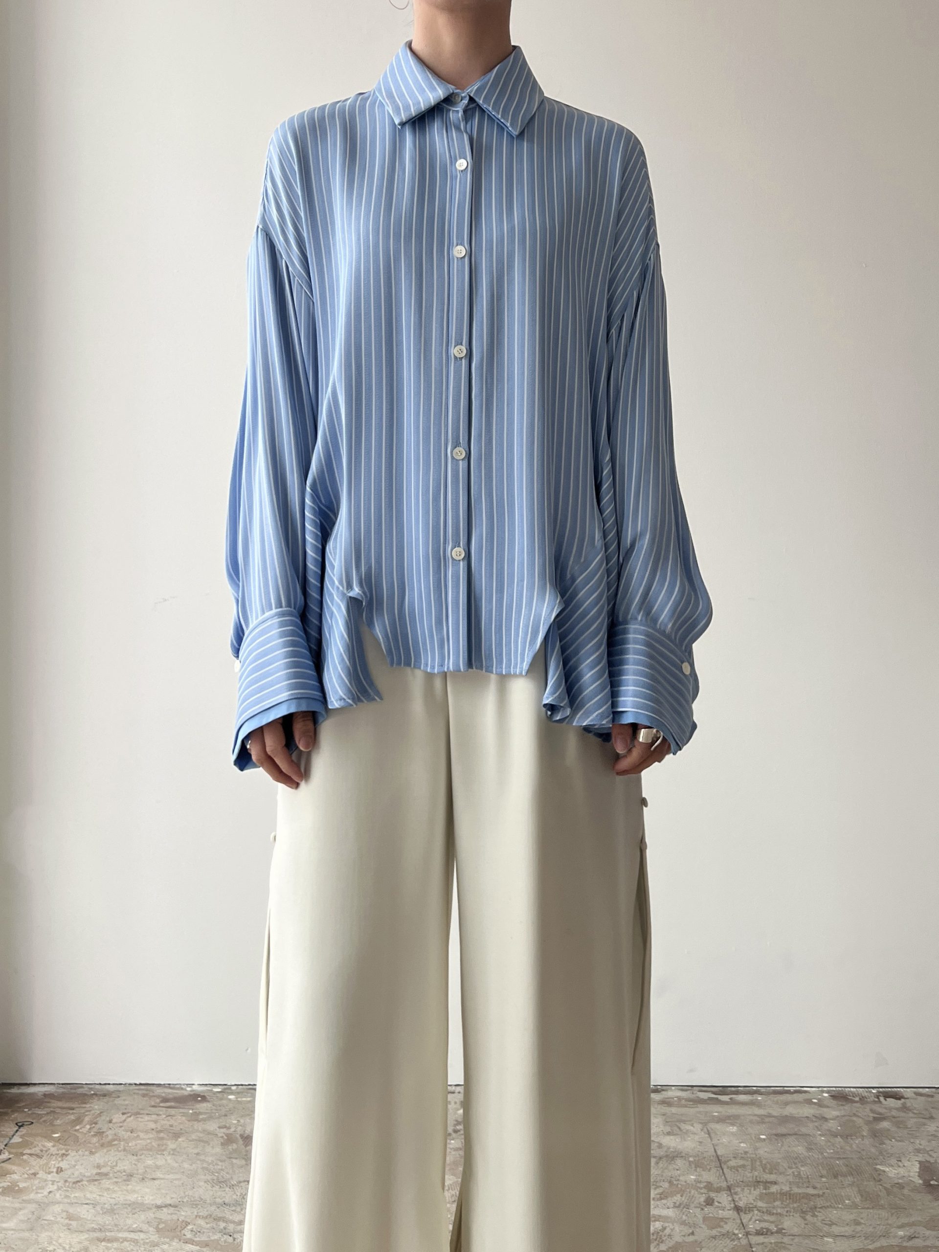 Viscose Striped Shirt | 岐阜県柳ヶ瀬地区にてセレクトショップ phenom