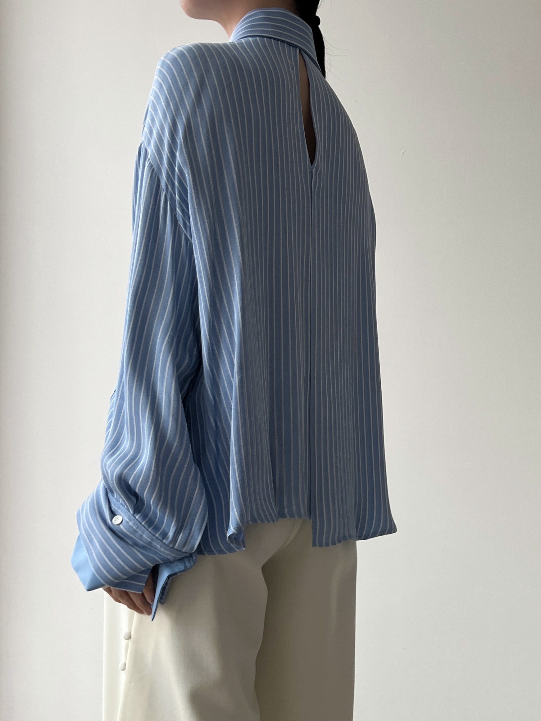 Viscose Striped Shirt | 岐阜県柳ヶ瀬地区にてセレクトショップ phenom