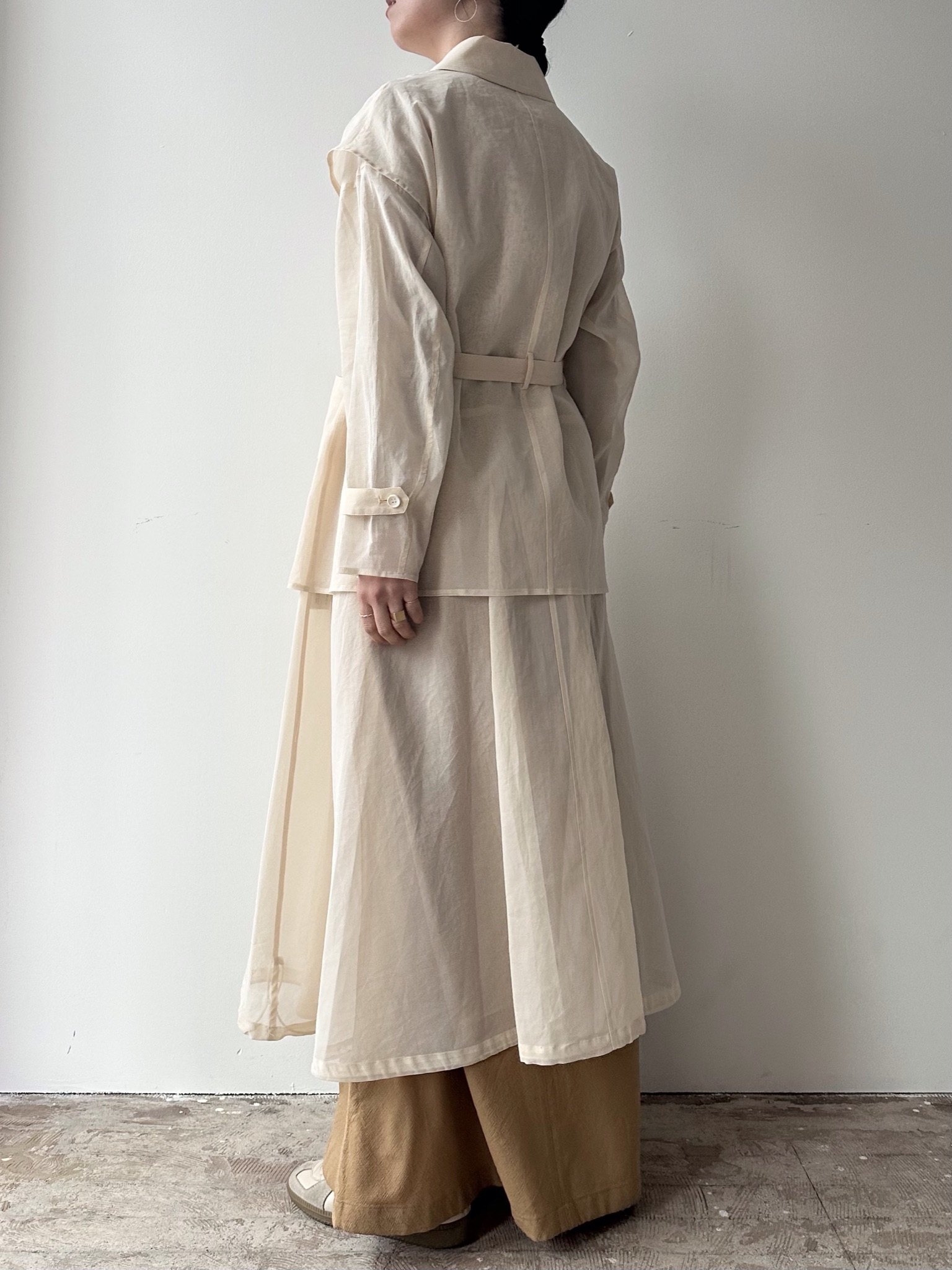 organza layered coat | 岐阜県柳ヶ瀬地区にてセレクトショップ phenom