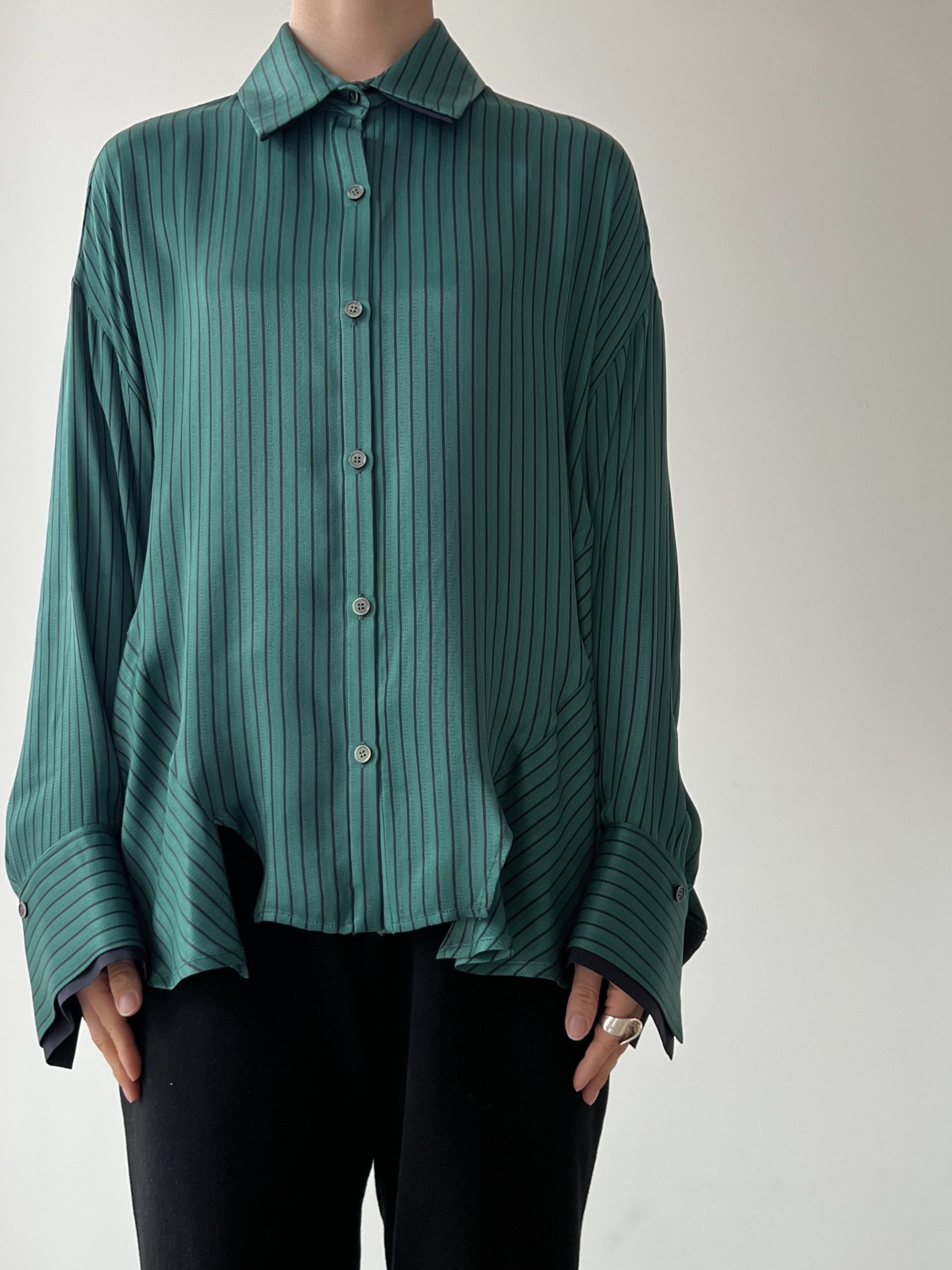 Viscose Striped Shirt | 岐阜県柳ヶ瀬地区にてセレクトショップ phenom