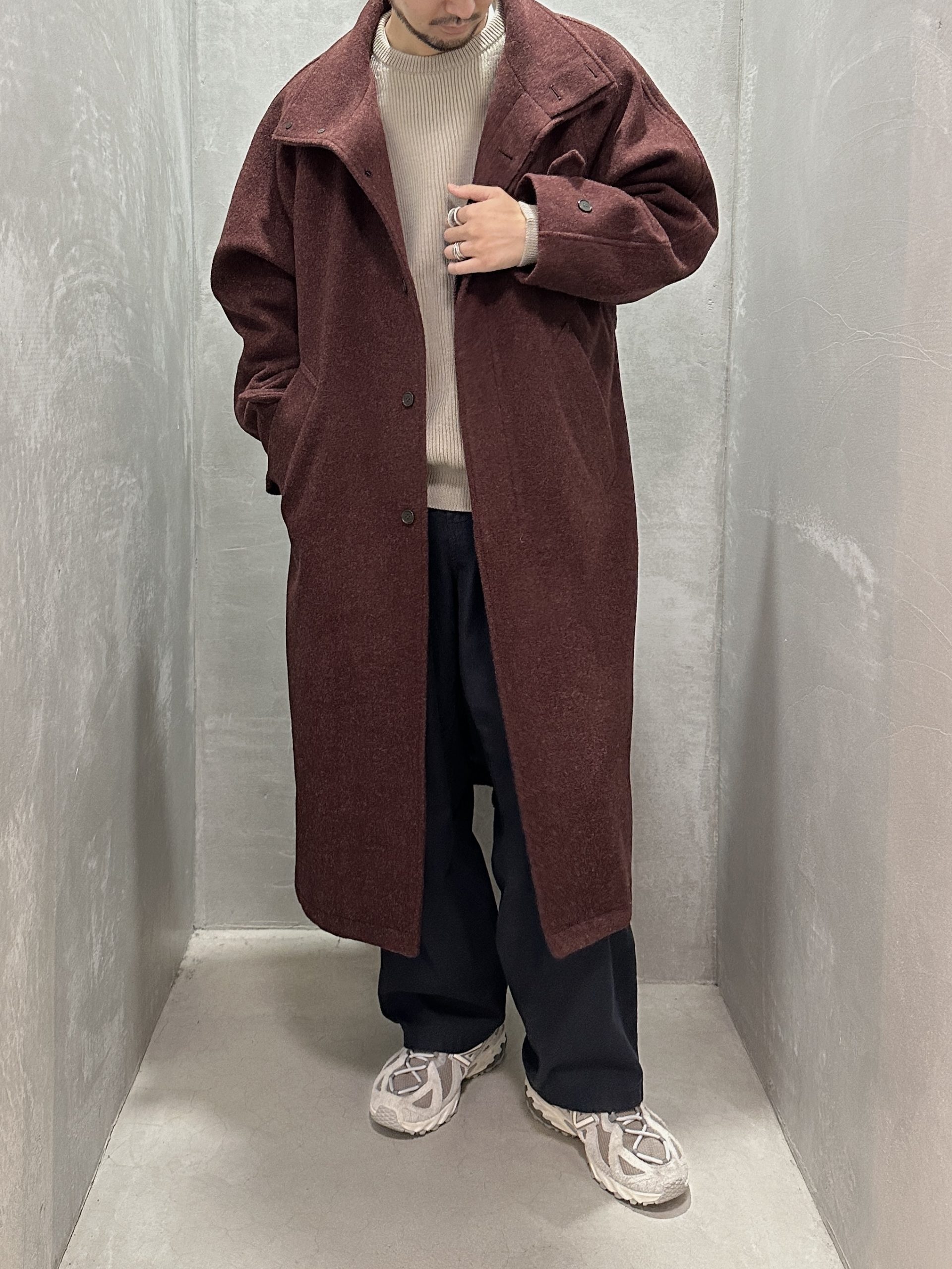 Collar Long Coat | 岐阜県柳ヶ瀬地区にてセレクトショップ phenom