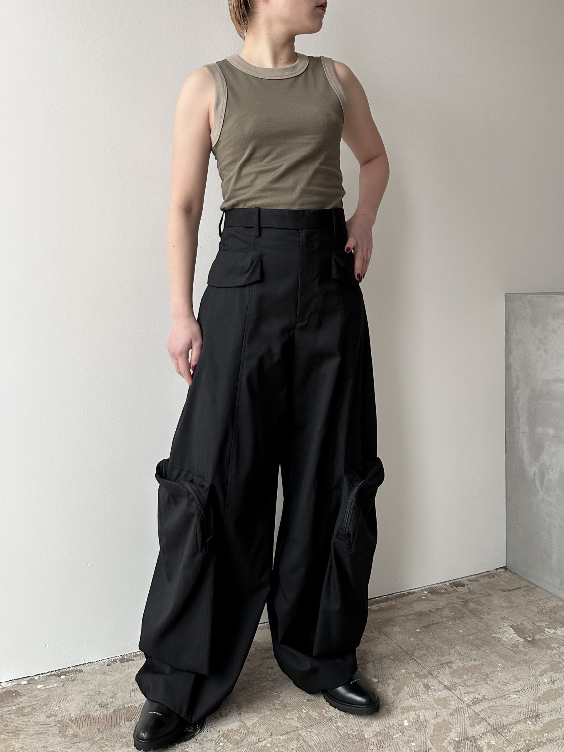 TELOPLAN テーロプラン Kinn Trousers カーキ パンツ-